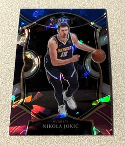 2020-21 Panini Select Blue White Purple Cracked Ice Prizm #58 Nikola Jokic - Picture 1 of 2