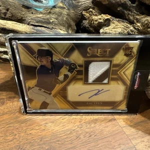 Zac Veen 2023 Panini Select #PJA-ZV RC Patch Gold Prizm 1:1 Colorado Rockies - Picture 1 of 6