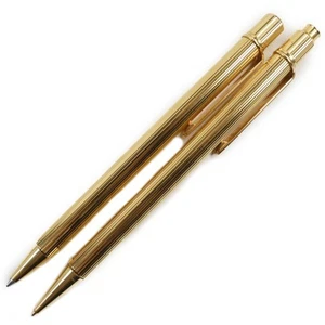 Cartier Masto De Knocktwist Stripe Logo Engraving 2 Mechanical Pencils - Picture 1 of 9