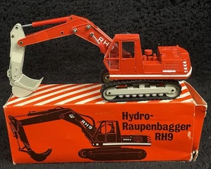 Conrad O&K RH9 Excavator 1:50 Diecast Model Vintage 1980s Hydro-Raupenbagger Box - Picture 1 of 5