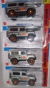 4- 2025 Hot Wheels Land Rover Defender 90 ZAMAC - Then and Now #210/250 - Picture 1 of 4
