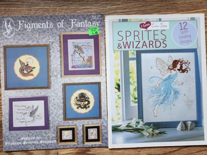 Fantasy cross stitch: Figments of Fantasy, Sprites & Wizards - 22 designs - Picture 1 of 5