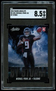 2024 Panini Absolute By Storm Michael Penix Jr. SGC 8.5 NM-MT + Rookie Card RC - Bild 1 von 2