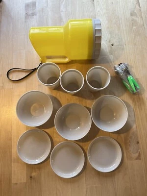 15 Piece Set Camping Gear Plastic Plates, Bowls Cutlery Backpacking JAPAN MADE - Image 1 of 4