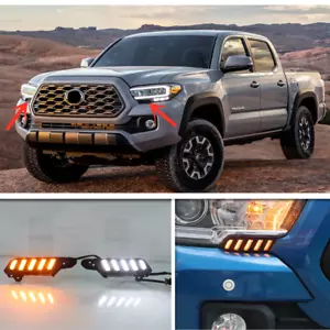 DRL LED Daytime Running Light Headlight Fog Lamp For Toyota Tacoma 2016-2023 - Foto 1 di 11