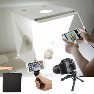 40cm Foldable Led Tent Cube Box Photo Soft Light Studio Background Lighting - Picture 1 of 12
