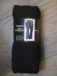 TORRID RIB KNIT FLARE FULL LENGTH BLACK POCKET LEGGINGS SIZE 3 (3X/ 22-24) - Picture 1 of 1