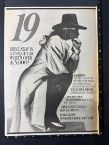 19 MAGAZIN - MODE VINTAGE WERBUNG 15X11" 1985 Pressewerbung Poster L279 - Bild 1 von 1