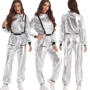 Astronautenkostüm Halloween Karneval Party Cosplay Erwachsene Raumfahrer Space Overall - Bild 1 von 25