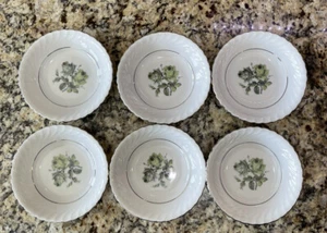 Set of 6 Royal Konigl.pr.Tettau DAWN ROSE 5 1/2” Berry Dessert Fruit Bowls -MINT - Picture 1 of 8