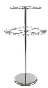 Shopfittings REVOLVING TIE BELT PET CHAIN SPINNER 2 TIER SHOP DISPLAY STAND - Picture 1 of 3