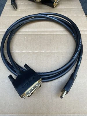 AmazonBasics HDMI to DVI-D Dual Link cable 6ft  - Image 1 of 4