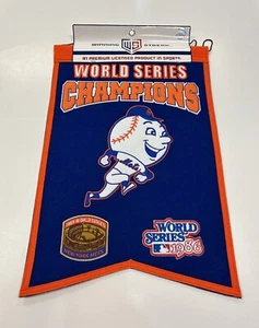 New York Mets MLB World Series Champions Winning Streak Embroidered Banner!!! - Picture 1 of 6