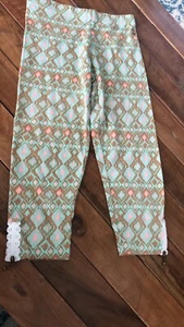 MATILDA JANE Size 8 Hello Lovely 435 PRINT IT Leggings Aztec Print Girls EUC - Picture 1 of 1