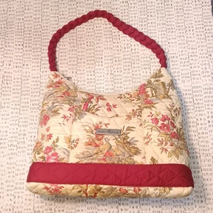 Isabella's Journey women's quilted floral cotton shoulder bag purse - Picture 1 of 12