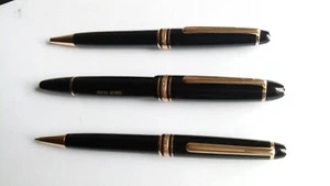 Mont Blanc Set Meisterstück No146 Füller ,Bleistift ,Kugelschreiber+Etui - Bild 1 von 8