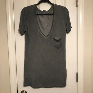 POL Clothing The Perfect Tee Size Small Washed Grey NWT - Picture 1 of 8