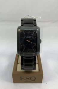ESQ By Movado 07301411 Synthesis Black Ion Mens Watch With Box And Papers - Picture 1 of 10