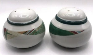 DE COLECCIÓN NORITAKE JAPÓN SALERO Y PIMENTERO CONJUNTO REDONDO GRASA PUEBLO SUREÑO STY - Imagen 1 de 10