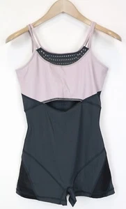 SWEATY BETTY Dance Womens Jumpsuit XS/S Grey Purple One Piece Leotard - Picture 1 of 7