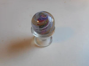 Large antique Latticinio Swirl Marble - Picture 1 of 5