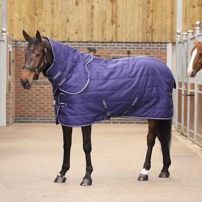 Shires Tempest Original 100g Stable Rug and Neck - Navy - Image 1 of 4