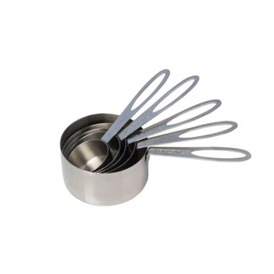 5pc Cuisena Stainless Steel Measuring Cups Scoop Baking/Kitchen Utensil Set - Picture 1 of 2