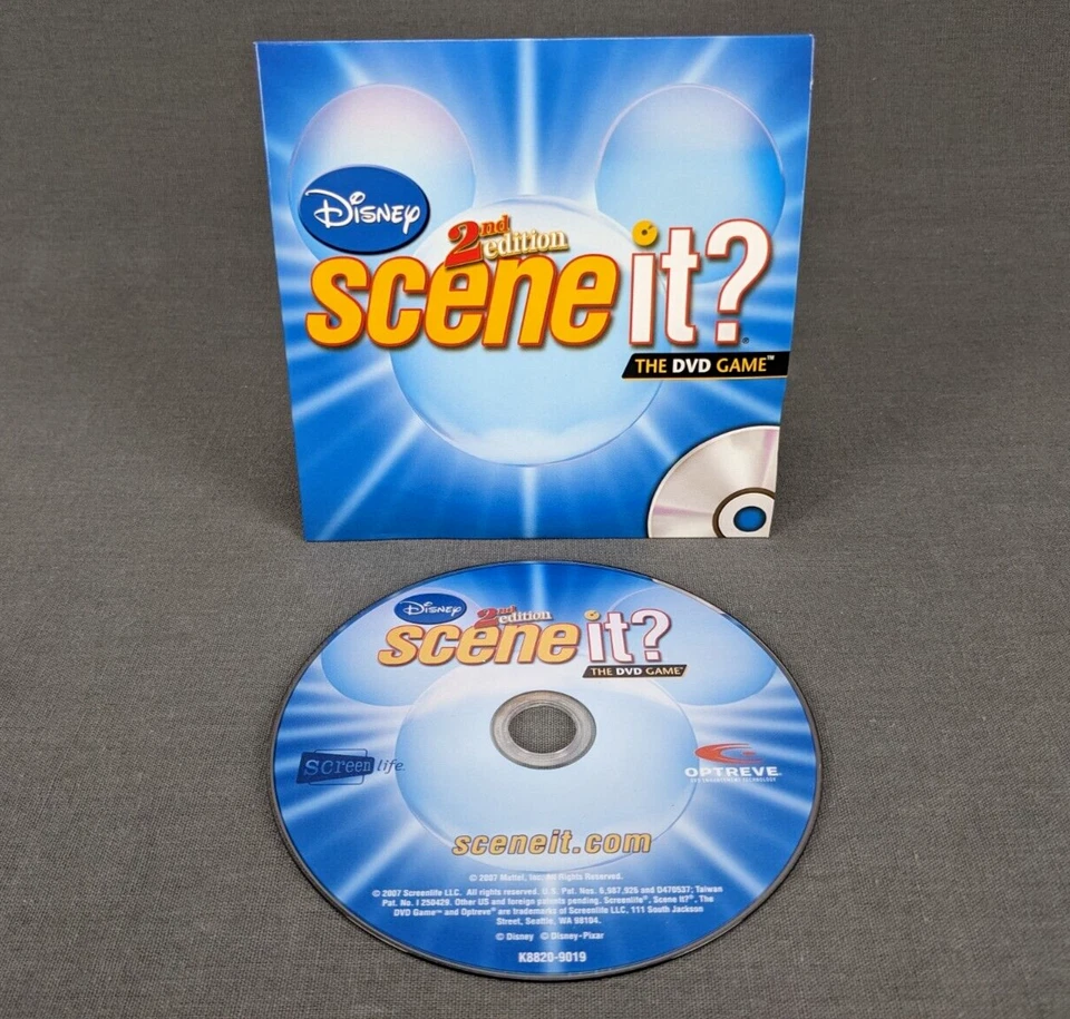 Disney Scene It? 2ª Edición Juego DVD Repuesto Disco DVD Juego Piezas Foto 1 de 4