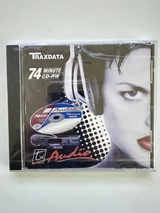 RARE TRAXDATA CD-RW 74 AUDIO 74 min Blank CD-RW Digital Audio For Music Only - Photo 1/2