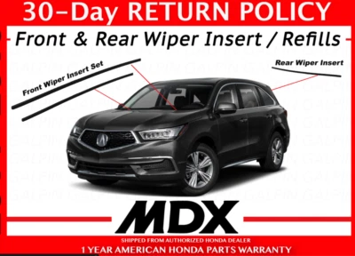 🔥 Genuine OEM Acura MDX Wiper Insert Set Front and Rear 2014 - 2020 Inserts 🔥 - Image 1 of 2
