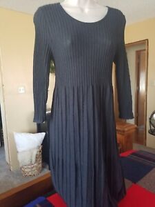 Eileen Fisher charcoal gray wool sweaterdress size small petite new without tag