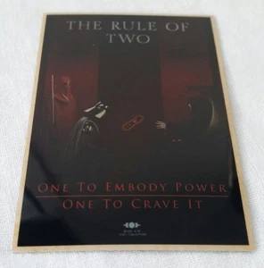 Topps 2015 Chrome Perspectives Sith Propaganda card The Rule of Two 6 of 10 - Picture 1 of 2