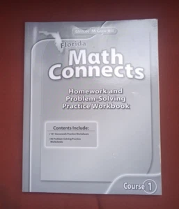 FLORIDA MATH CONNECTS COURSE 1 *Excellent Condition* Free Shipping - Picture 1 of 4