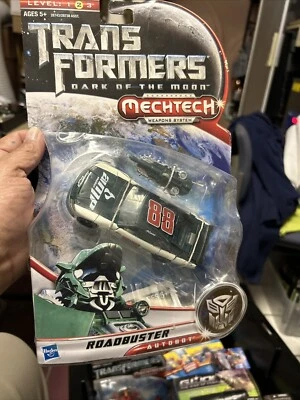 Transformers Dark of the Moon Mechtech Roadbuster AutoBot #88 Dale Jr Amp Sealed - Image 1 of 4