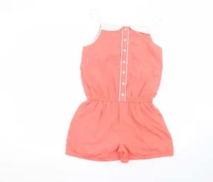 Marks and Spencer Girls Pink Polyester Blend Playsuit One-Piece Size 12-13 Years - Picture 1 of 12