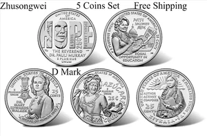 2024 American Women Quarters Full Set (D Mark) 5 coins - Free shipping - Picture 1 of 2