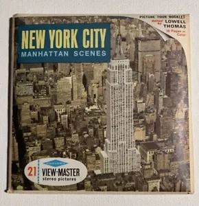 View-Master New York City Manhattan Szenen - A653 - 3 Rollen Set + Booklet - Bild 1 von 10