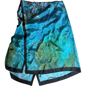 Silk One Size Fits All Along Blue Kimono - Picture 1 of 2