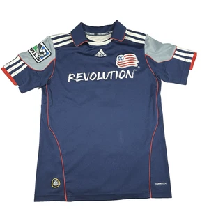 Adidas Youth New England Revolution MLS Jersey Tierney #8 ClimaCool Size 10 - Picture 1 of 13