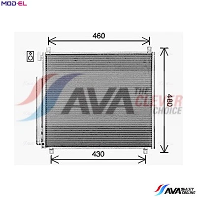 CONDENSER AIR CONDITIONING SZ5158D FOR SUZUKI K12C 1.2L 4cyl IGNIS III - Image 1 of 4