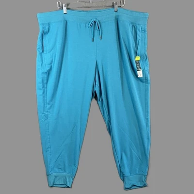 Tek Gear Women's Relaxed Jogger Pants Size 3X Teal NWT - Image 1 of 4