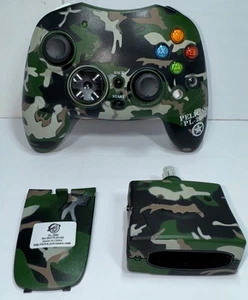 Pelican PL-2000 Wireless Controller Xbox OG Green Camo w/ Dongle Tested & Works - Picture 1 of 11