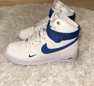 Nike air Force 1 high Sneaker Damen Gr. 39 weiss/blau - Bild 1 von 6