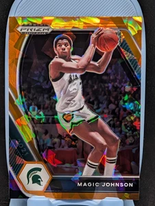 Magic Johnson 2021-22 Panini Prizm selecciones de draft hielo agrietado #86 Michigan como nuevo - Imagen 1 de 2