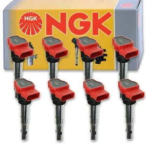 8 pcs NGK Ignition Coil for 2007-2012 Audi A8 Quattro 4.2L V8 - Spark Plug ut - Picture 1 of 5