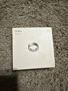 Oura Ring Generation 4 Silver Finish Size 10 Smart Ring Fitness Sleep Tracker - Picture 1 of 6