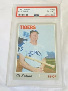 1970 TOPPS AL KALINE PSA 6 - BEST LOOKING 6 ON EBAY BY FAR - HOF #640 HIGH # - Picture 1 of 4