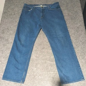 Eddie Bauer Jeans Men's Size 42x34 Blue Relaxed Medium Wash Denim - Picture 1 of 10