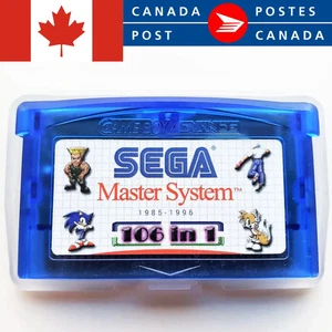 106 In 1 GBA Master System SMS Compilaiton Cartridge Gameboy Advance - Brand New - Bild 1 von 3