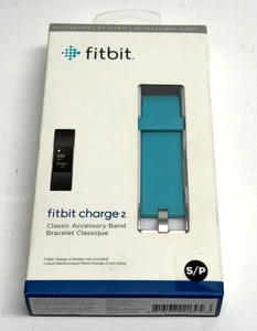 FACTORY SEALED Fitbit Charge 2 Classic Accessory Band Blue L/G NEW Sealed Box - Picture 1 of 5